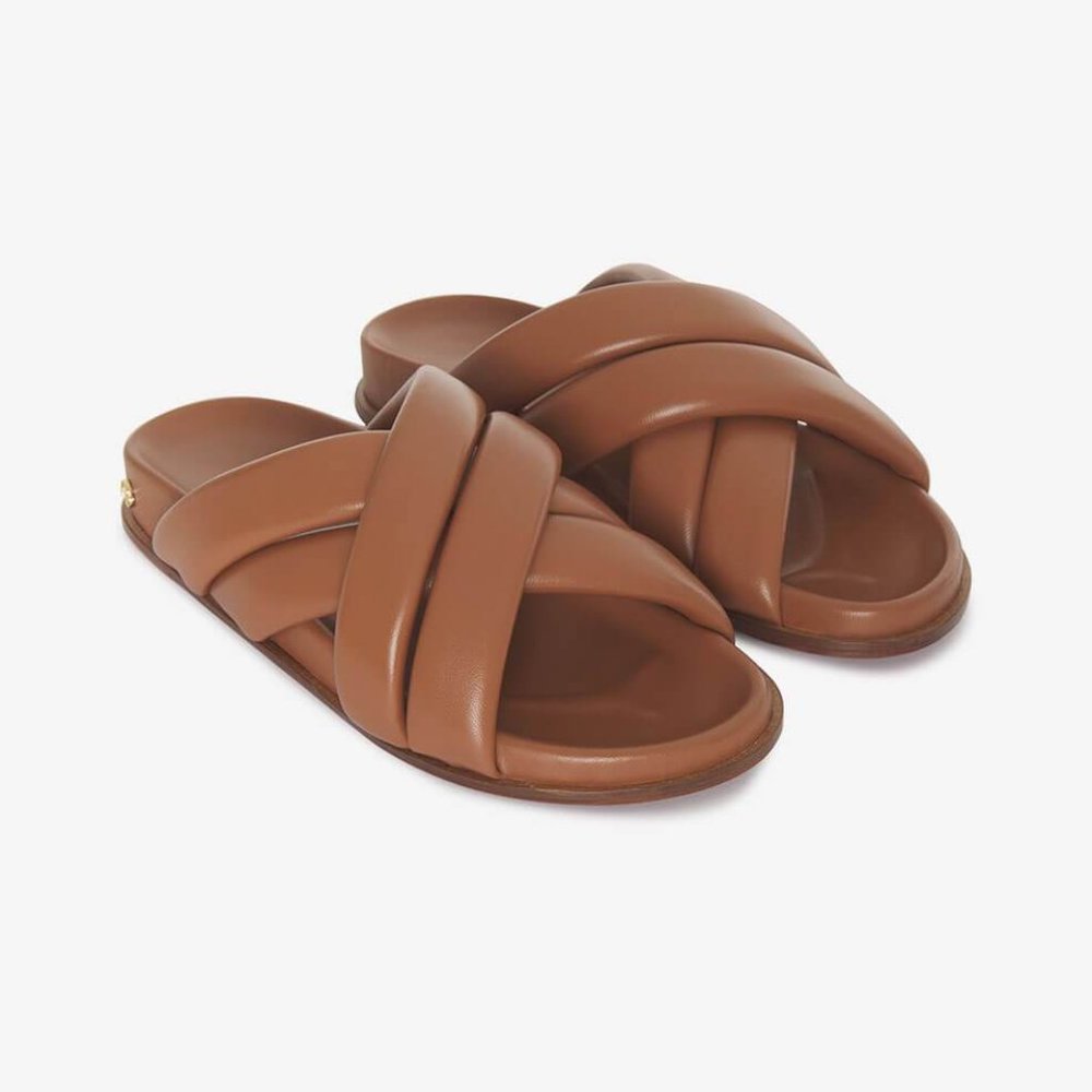 Anine Bing LIZZIE SLIDES COGNAC 38 - Picture 2 of 9